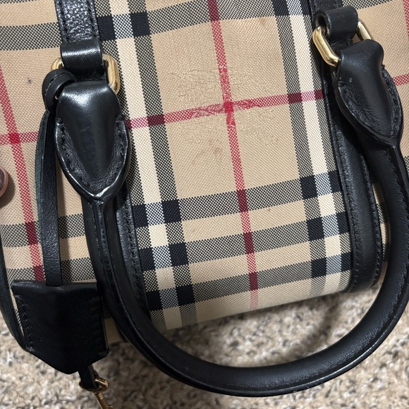 Burberry Beige and Black Plaid Handbag - Picture 3 of 15